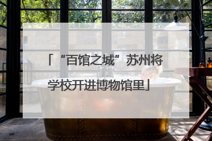 “百馆之城”苏州将学校开进博物馆里