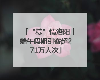 “粽”情洛阳丨端午假期引客超271万人次