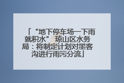 “地下停车场一下雨就积水” 琼山区水务局：将制定计划对墨客沟进行雨污分流