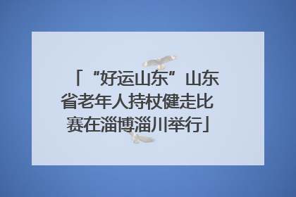 “好运山东”山东省老年人持杖健走比赛在淄博淄川举行