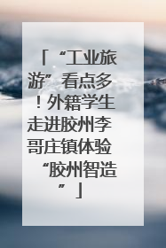 “工业旅游”看点多！外籍学生走进胶州李哥庄镇体验“胶州智造”