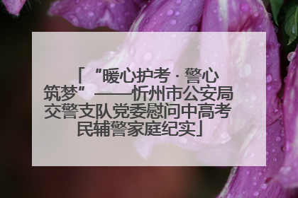 “暖心护考 · 警心筑梦”——忻州市公安局交警支队党委慰问中高考民辅警家庭纪实