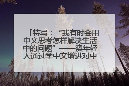 特写：“我有时会用中文思考怎样解决生活中的问题”——澳年轻人通过学中文增进对中华文化的理解