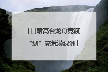 甘肃高台龙舟竞渡“划”亮荒漠绿洲