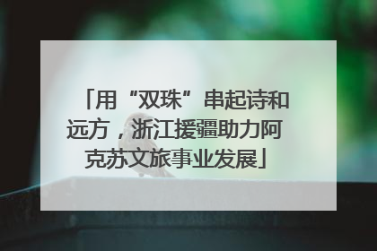 用“双珠”串起诗和远方，浙江援疆助力阿克苏文旅事业发展