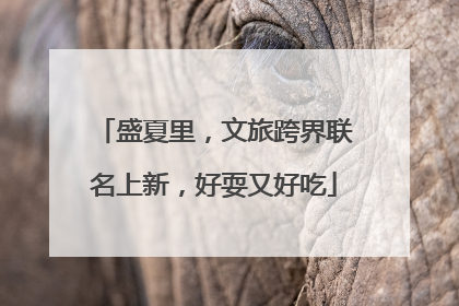 盛夏里，文旅跨界联名上新，好耍又好吃