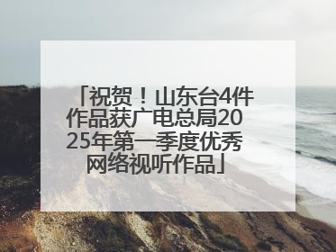 祝贺！山东台4件作品获广电总局2025年第一季度优秀网络视听作品