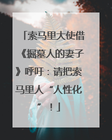 索马里大使借《掘墓人的妻子》呼吁：请把索马里人“人性化”！