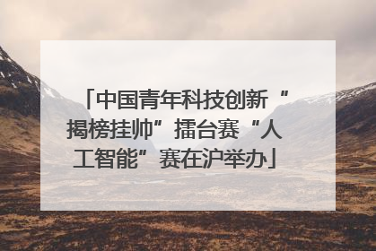 中国青年科技创新“揭榜挂帅”擂台赛“人工智能”赛在沪举办