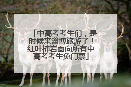 中高考考生们，是时候来淄博旅游了！红叶柿岩面向所有中高考考生免门票