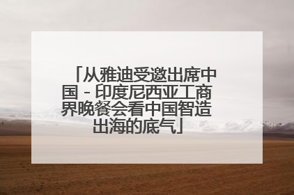 从雅迪受邀出席中国－印度尼西亚工商界晚餐会看中国智造出海的底气
