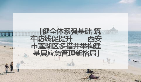 健全体系强基础 筑牢防线促提升——西安市莲湖区多措并举构建基层应急管理新格局