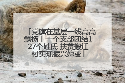 党旗在基层一线高高飘扬丨一个支部团结127个姓氏 扶贫搬迁村实现振兴嬗变