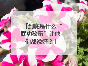 到底是什么“武功秘籍”让他们都说好？