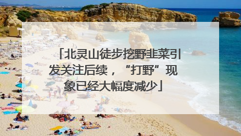 北灵山徒步挖野韭菜引发关注后续，“打野”现象已经大幅度减少