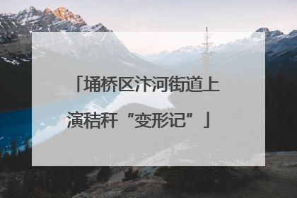 埇桥区汴河街道上演秸秆“变形记”