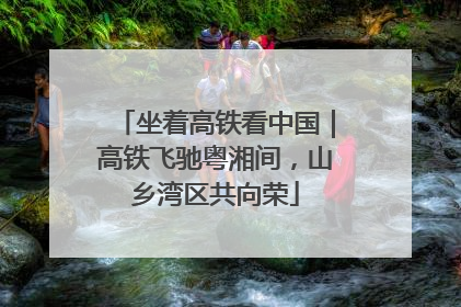 坐着高铁看中国｜高铁飞驰粤湘间，山乡湾区共向荣