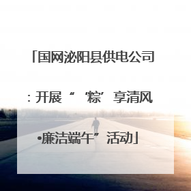 国网泌阳县供电公司：开展“‘粽’享清风 •廉洁端午”活动