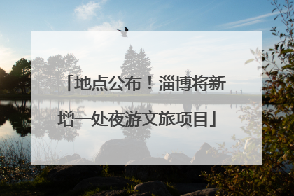地点公布！淄博将新增一处夜游文旅项目