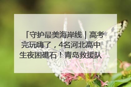 守护最美海岸线｜高考完玩嗨了，4名河北高中生夜困礁石！青岛救援队火速出动救上岸