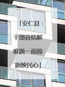 安仁县：干部真情解难题一面锦旗映民心