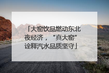 大窑饮品燃动东北夜经济，“真大窑”诠释汽水品质坚守