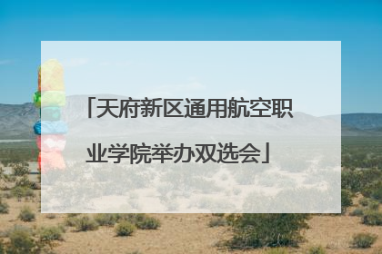 天府新区通用航空职业学院举办双选会