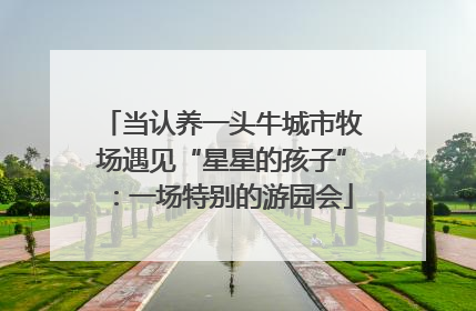 当认养一头牛城市牧场遇见“星星的孩子”：一场特别的游园会