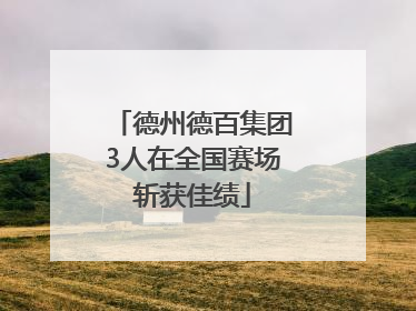 德州德百集团3人在全国赛场斩获佳绩