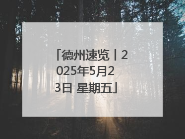 德州速览丨2025年5月23日 星期五