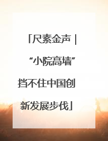 尺素金声｜“小院高墙”挡不住中国创新发展步伐