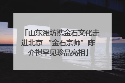 山东潍坊携金石文化走进北京 “金石宗师”陈介祺罕见珍品亮相