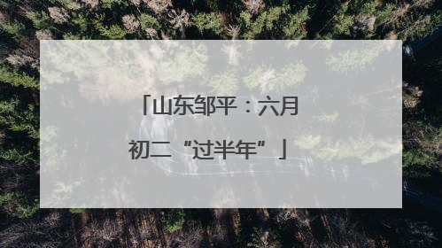 山东邹平：六月初二“过半年”