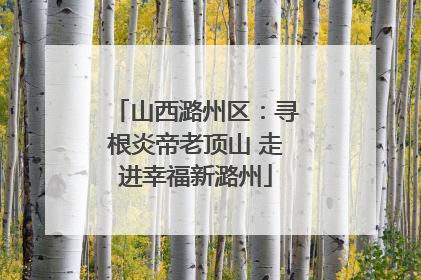 山西潞州区：寻根炎帝老顶山 走进幸福新潞州
