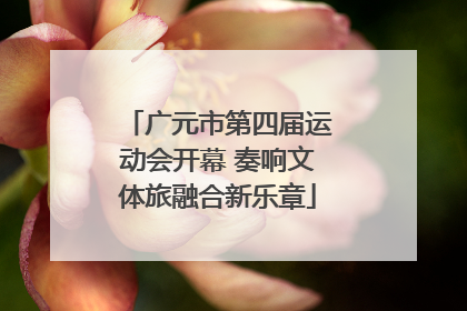 广元市第四届运动会开幕 奏响文体旅融合新乐章