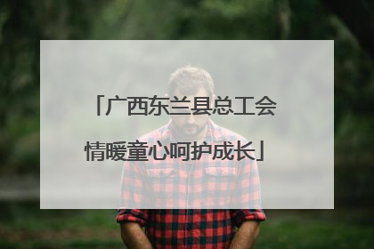 广西东兰县总工会情暖童心呵护成长