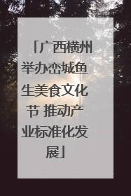 广西横州举办峦城鱼生美食文化节 推动产业标准化发展