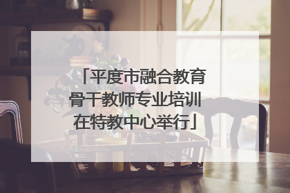 平度市融合教育骨干教师专业培训在特教中心举行