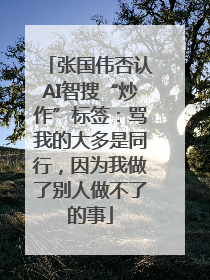张国伟否认AI智搜“炒作”标签：骂我的大多是同行，因为我做了别人做不了的事
