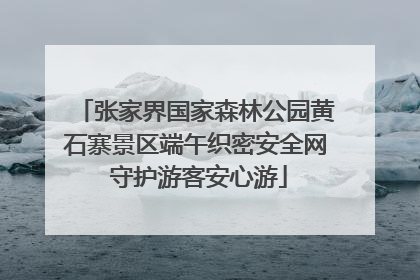 张家界国家森林公园黄石寨景区端午织密安全网 守护游客安心游