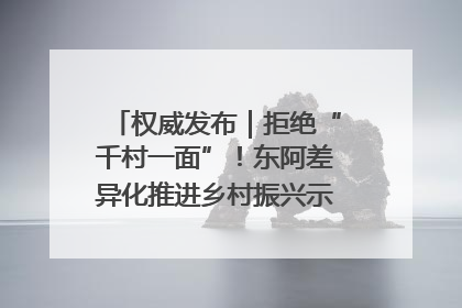 权威发布｜拒绝“千村一面”！东阿差异化推进乡村振兴示范片区建设