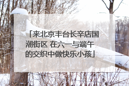 来北京丰台长辛店国潮街区 在六一与端午的交织中做快乐小孩