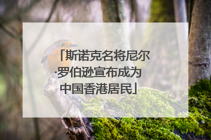 斯诺克名将尼尔·罗伯逊宣布成为中国香港居民