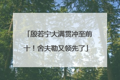 殷若宁大满贯冲至前十！舍夫勒又领先了