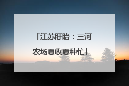江苏盱眙：三河农场夏收夏种忙