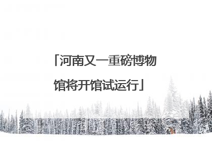 河南又一重磅博物馆将开馆试运行