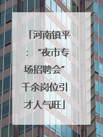 河南镇平：“夜市专场招聘会”千余岗位引才人气旺