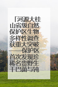 河源大桂山省级自然保护区生物多样性调查获重大突破——保护区首次发现珍稀名贵野生干巴菌与钝尾两头蛇