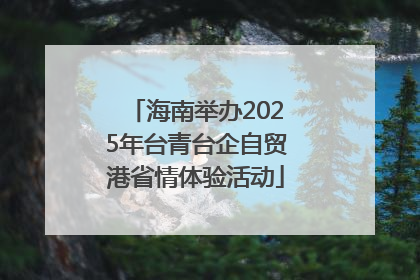 海南举办2025年台青台企自贸港省情体验活动