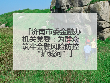 济南市委金融办机关党委：为群众筑牢金融风险防控“护城河”